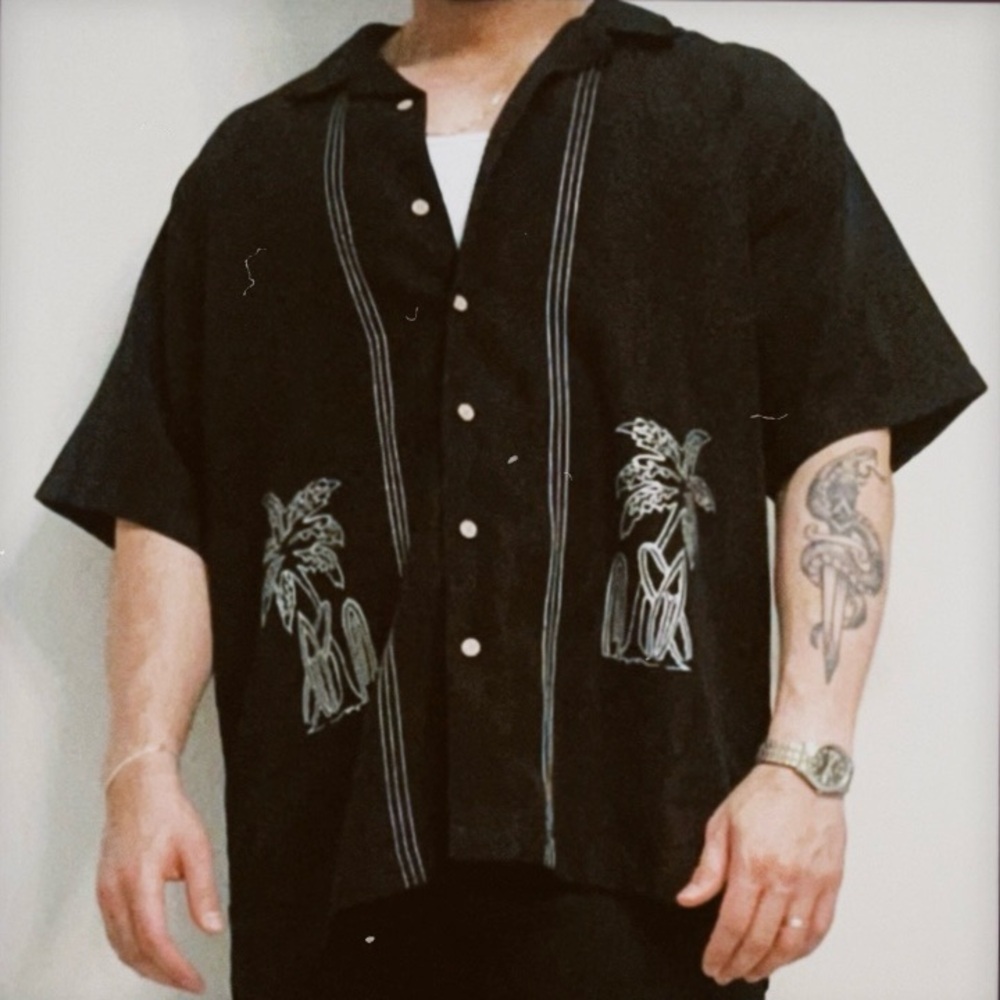 Men’s Vintage Style Striped Button Down